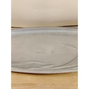 Lenox Aluminum Oval Serving Bread Tray Bowl 17", Butterfly Meadow Iris Floral